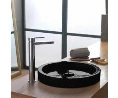 Scarabeo Bucket Aufsatzwaschbecken Ø 35 H: 6,4 cm schwarz, mit BIO System Beschichtung 881135BK