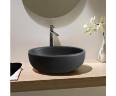 Scarabeo Planet Aufsatzwaschbecken B: 48 H: 16,5 T: 39 cm schwarz matt, mit BIO System Beschichtung 811249BK