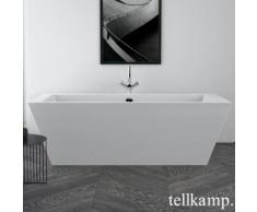 Tellkamp Base freistehende Badewanne L: 180 B: 80 H: 60 cm weiß glanz, ohne Füllfunktion 0100-068-00-A/CR