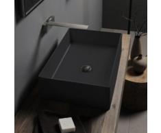 Scarabeo Teorema 2.0 Aufsatzwaschbecken B: 60 H: 14 T: 40 cm schwarz matt, mit BIO System Beschichtung 510149BK