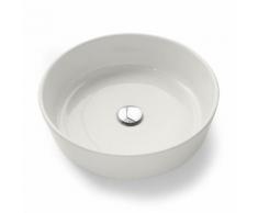Scarabeo Mizu 45 Aufsatzwaschbecken Ø 45 H: 14 cm weiß, mit BIO System Beschichtung 9005BK