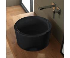 Scarabeo Bucket Aufsatzwaschbecken Ø 42 H: 22 cm schwarz, mit BIO System Beschichtung 880735BK