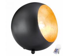 Tisch Kugel Lampe Fernbedienung Schalter Lese Leuchte dimmbar im Set inkl. LED RGB Leuchtmittel