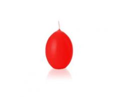 Kerzen Maxi Eikerzen glatt getaucht Paprika Rot, 140 x 100 mm, 6 Stück
