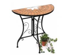 Konsolentisch Merano Wandtisch 120041 Beistelltisch aus Metall und Mosaik 70 cm