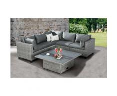 BEST 6-tlg. Lounge-Set Bonaire warm-gray 98896106