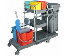 CleanSV® DELUXE PROFI PE REINIGUNGSWAGEN WISCHWAGEN SYSTEMWAGEN