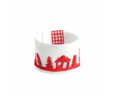 6x4 Serviettenringe Ø 4 cm weiss Nordic