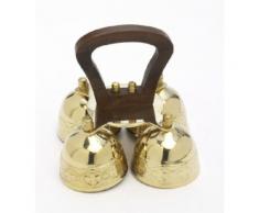 Glocke, Altarglocke mit Holzgriff, 4-Klang, Messing