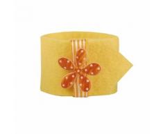 6x4 Serviettenringe Ø 4 cm gelb Flower