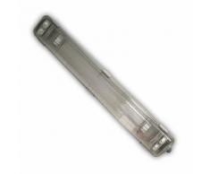 IP65 Feuchtraumleuchte, 1-Flammig Wannenleuchte, Plastik, Grau, 157,6 x 6.8 x 5.8 cm