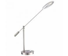 Design Büro LED 8 Watt Tisch Leuchte Nickel Stufenschalter Arbeitszimmer Lampe