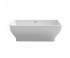 Badewanne 'Swiss' in weiß Acrylbadewanne freistehend modern