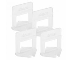Lantelme 4 mm Fuge 500 Stück Standard Zuglaschen Fliesen Verlegehilfe Nivelliersystem Flisenhöhe 3 b