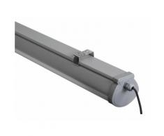 36W LED Feuchtraumleuchte Wannenleuchte IP65 Wasserdicht 120cm Kaltweiß 3420lm 119x7,7x7cm Grau
