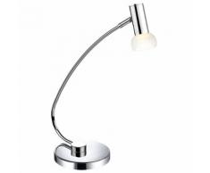 LED Tisch Lampe Leuchte Metall Glas silber hochwertig Stahl Chrom Eglo GLOSSY 90882