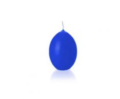 Kerzen Maxi Eikerzen glatt getaucht Königsblau, 140 x 100 mm, 6 Stück