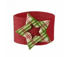6x4 Serviettenringe Ø 4 cm bordeaux Star
