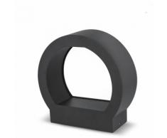 6W LED Gartenleuchte Warmweiß IP54 Wasserdicht 238 lm Außenleuchte Wandleuchte Rund Schwarz