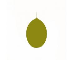 Kerzen Maxi Eikerzen glatt getaucht Scottish Green, 140 x 100 mm, 6 Stück