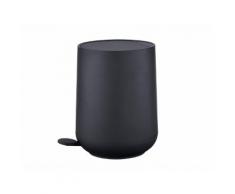 Zone Pedaleimer Mülleimer Kosmetikeimer Badeimer 5L schwarz inkl 1 Rolle Beutel 330130-S01