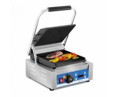 Royal Catering Kontaktgrill - geriffelt- Timer - 1.800 W RCKG-2200-GY