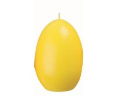 Kerzen Maxi Eikerzen glatt getaucht Gelb (Goldgelb), 140 x 100 mm, 6 Stück
