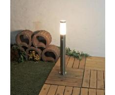 Licht-Erlebnisse CX620407 H0.8-Pir Brighton Edelstahl Wegeleuchte H:80cm IP44 mit Bewegungsmelder