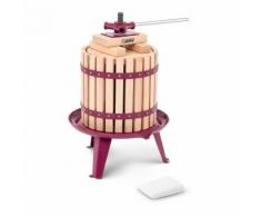 Royal Catering Obstpresse - manuell - Holz - 12 L - inkl. Holzblöcke, Druckplatte und 3 Presstücher