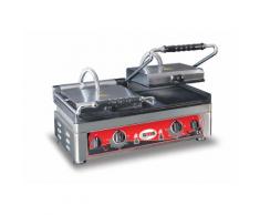 GMG - Doppel-Kontaktgrill - ▲ & ▼ Gerillt - mit Grillplatten aus Gusseisen, Fettauffangschale und Temperaturregelung 50° - 300° C