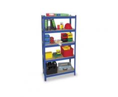 Lagerregal, Grundfeld, HxBxT 1800x900x410mm, Fachl. 265kg, 4xHolzboden, einseitig