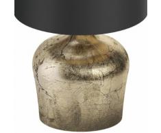 2er Set LED Design Tisch Leuchten gold Wohn Zimmer Beleuchtung Beistell Lese Lampen schwarz