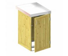 Binto Mülltonnenbox für 1 Behälter, Nadelholz mit Pflanzschale Mülltonnenverkleidung