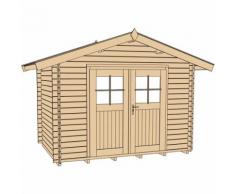 weka Gerätehaus Premium 28 DT naturbelassen Geräteschuppen, 250x250 cm