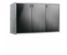 Paul Wolff Mülltonnenbox SILENT Trend Anthrazit 3er Box Mülltonnenverkleidung, 120 L, Granit Mixed