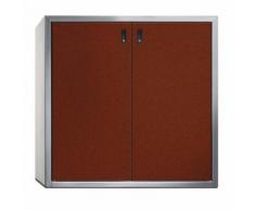 Paul Wolff Mülltonnenbox SILENT Trend Cognacbraun 2er Box Mülltonnenverkleidung, 120 L, Sichtbeton