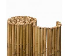NOOR Bambusmatte Deluxe Sichtschutzmatte, 0,9x2,5 m