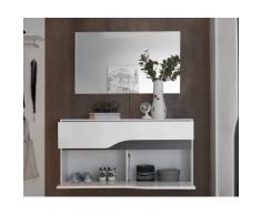 DELIFE Garderobenspiegel Willa 102x60 cm Silber grosse Spiegelfläche, Spiegel