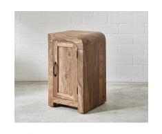 DELIFE Schreibtischcontainer Wally 40x48 cm Sheesham Natur 2 Türen, Kommoden & Schränke