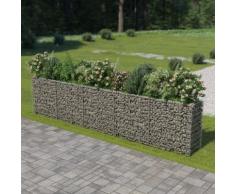 vidaXL Gabionen-Hochbeet Verzinkter Stahl 450×50×100 cm