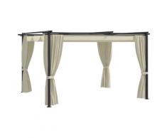 vidaXL Pavillon 4 x 3 m Creme