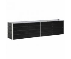 vidaXL Garten-Hochbeet Verzinkter Stahl 240×40×45 cm Anthrazit
