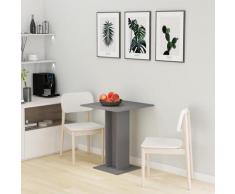 vidaXL Bistrotisch Grau 60×60×75 cm Spanplatte