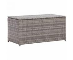 vidaXL Gartenbox Poly Rattan 100×50×50 cm Grau