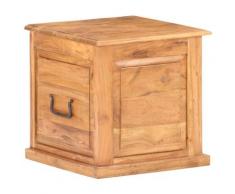 vidaXL Truhe 40x40x40 cm Akazie Massivholz