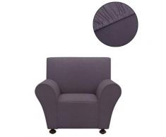 vidaXL Sofahusse Stretchhusse Sofabezug Anthrazit Polyester Jersey