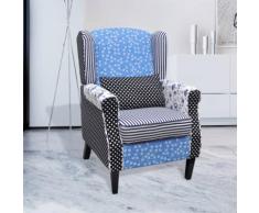 vidaXL Sessel mit Patchwork-Design Stoff
