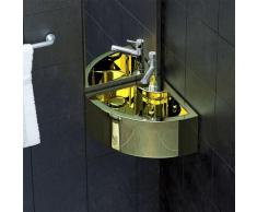 vidaXL Waschbecken mit Überlauf 45 x 32 x 12,5 cm Keramik Golden