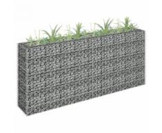 vidaXL Gabionen-Hochbeet Verzinkter Stahl 180×30×90 cm