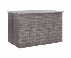 vidaXL Gartenbox Grau 150×100×100 cm Poly Rattan